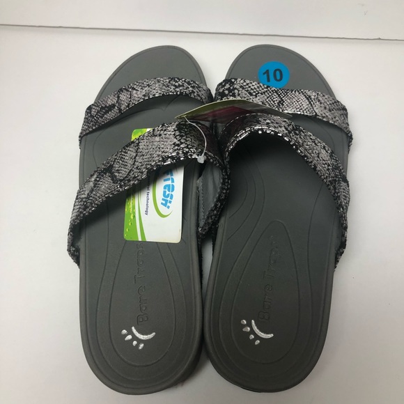 BareTraps Sandals New With Tags Size 10 Silver wonderfoam - Picture 4 of 11